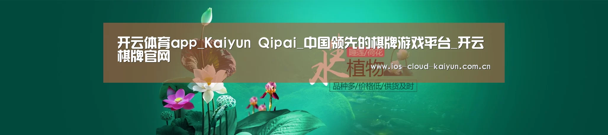 鲜花水草花卉网站模板