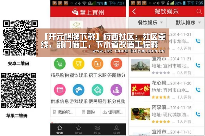 【开元棋牌下载】府西社区：社区牵线，部门施工，下水道改造工程解民忧(图1)